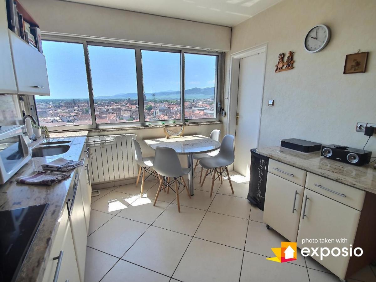 Bel Appartement Avec Vue Splendide Sur Toute La Ville De Colmar - Parking Gratuit Exterior photo