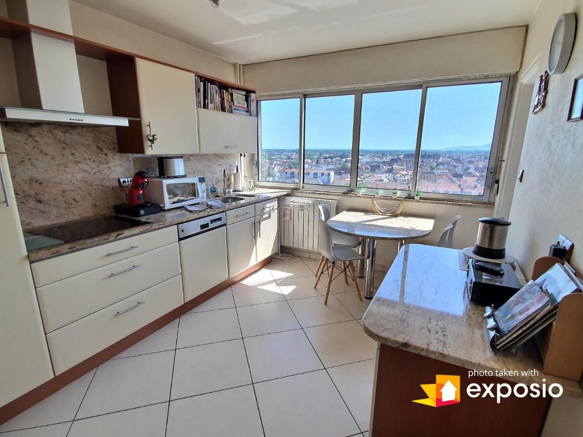 Bel Appartement Avec Vue Splendide Sur Toute La Ville De Colmar - Parking Gratuit Exterior photo