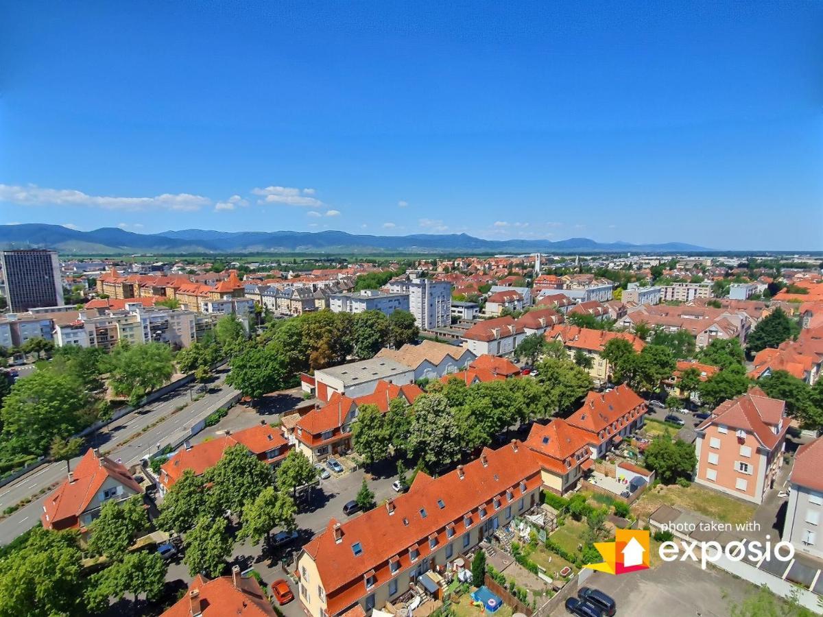 Bel Appartement Avec Vue Splendide Sur Toute La Ville De Colmar - Parking Gratuit Exterior photo